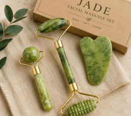 JADE ROLLER AND GUA SHA SET